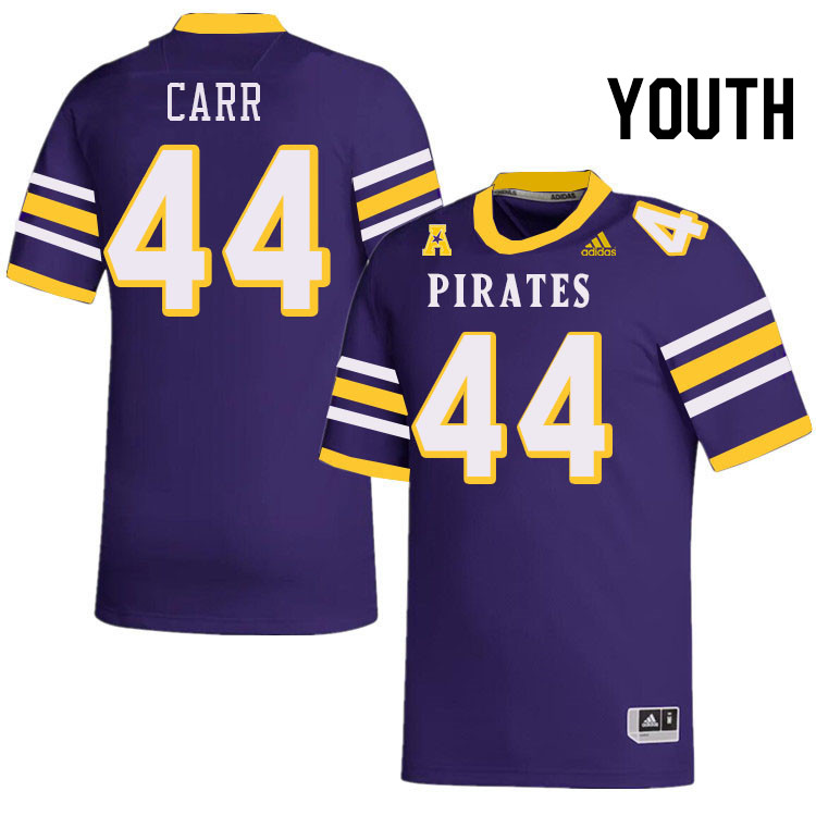 Youth #44 Preston Carr ECU Pirates College Football Jerseys Stitched-Throwback